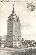 Carte postale de l'ancienne église vers 1909.