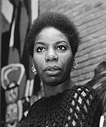 La pianiste, chanteuse et compositrice Nina Simone, en 1965.