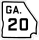 State Route 20 marker