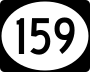 Route 159 marker