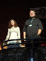 Ivana Baquero och Guillermo del Toro vid den nordamerikanske premiären på filmfestivalen i Toronto.