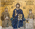 Mosaico de la emperatriz Zoe, en Santa Sofía de Constantinopla, 1028-1042.[50]​