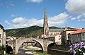 Saint-Affrique am Fluss Sorgues