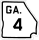 State Route 4 marker