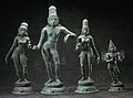 Image 10Krishna with Rukmini and Satyabhama and his mount Garuda (12th–13th century CE) (from Tamils)