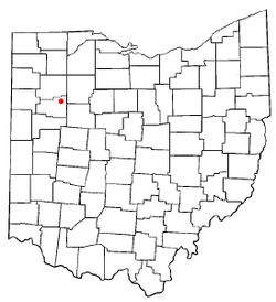 Location of Beaverdam, Ohio