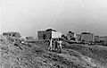 Bayt Jiz after capture by Harel Brigade, 1948. Original caption says: "Houses are full of fleas."