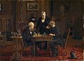 Image 25Thomas Eakins, 1876, The Chess Players (from Chess in the arts)