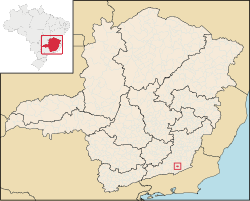 Localização de Maripá de Minas em Minas Gerais