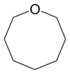 Structure of oxocane