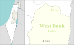 Tzufim is located in the Northern West Bank