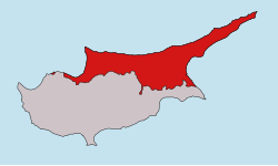 Location of Northern Cyprus