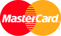 Logo MasterCard yang digunakan pada kartu kredit, digunakan dari tahun 1990-1996.