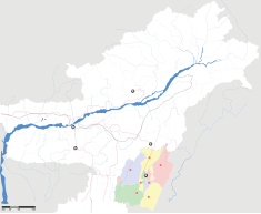 Map indicating the location of Manipur