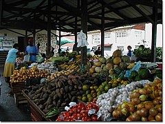 Le marché de Cayenne.