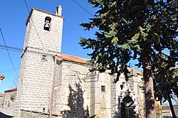 Bell tower of the parish church of San Juan Bautista, San Juan del Olmo, Ávila