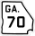 State Route 70 marker