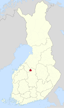 Location of Kinnula in Finland