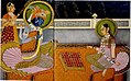 Image 29Krishna and Radha playing chaturanga on an 8×8 Ashtāpada (from History of chess)