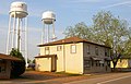 Woodland's most distinctive landmarks are the twin water towers which are positioned in the middle of town.