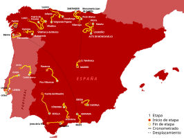 Routekaart van de Ronde van Spanje 2024