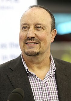 Rafael Benítez, entrenador mas exitoso en la história del club, campeón de dos ligas y una uefa.