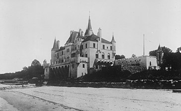 Vu du Nord-Est, depuis la plage en 1922.