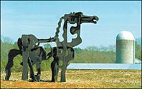 Abbott Pattison, 1954, Cavallo di ferro, ferro Arte astratta