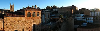 Panoramic of the Old Town as seen from the Bujaco Tower.