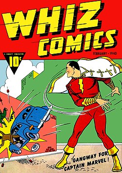 Captain Marvel dans Whiz Comics #2 (1940).