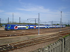 Livrée Transilien à Moret-sur-Loing.