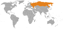 Mappa che indica l'ubicazione di Estonia e Russia