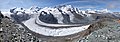 180°-Panorama vom Gornergrat (aus 13 Bildern zusammengesetzt)