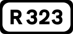 R323 road shield}}