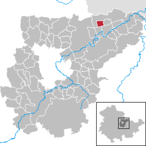 Poziția Ködderitzsch pe harta districtului Weimarer Land