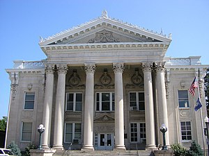 Shelby County courthouse in Shelbyville, Kentucky