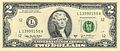 Thomas Jefferson $2 note ke aage waala side