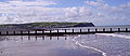 Borth Beach in the summer, looking south