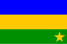 De vlag van de Kanuri in Nigeria