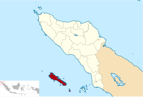 Emplacement de Simeulue dans la province d'Aceh