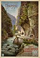 Affiche van de PLM: « Dauphiné - Route de la Grande Chartreuse, entrée du Désert », uit 1895.