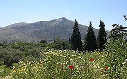 Planina u města Marathón