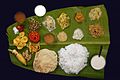 Image 30A traditional meal served on a banana leaf (from Tamils)