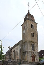 The church in Sainte-Agnès