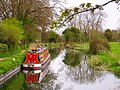 Image 8A boat on the Basingstoke Canal (from Portal:Hampshire/Selected pictures)