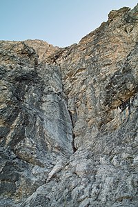 Kletterroute am Tinzenhorn.