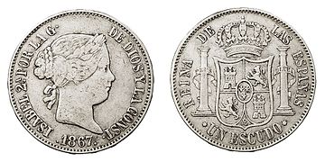 Escudo de Isabel II, 1867.