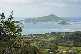 Petite Martinique vue de l'île de Carriacou