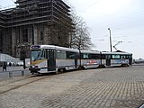 Tram met acht assen in Brussel