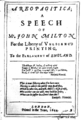 Image 22John Milton's Areopagitica (1644) argued for the importance of freedom of speech. (from Liberalism)